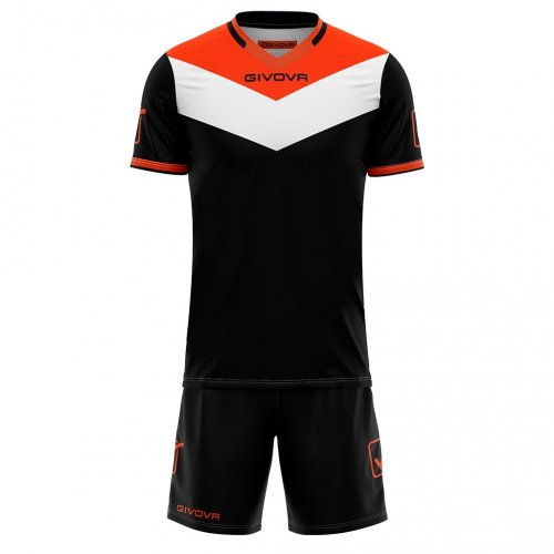 Kit campo fluo interlock Nero/Arancio Fluo