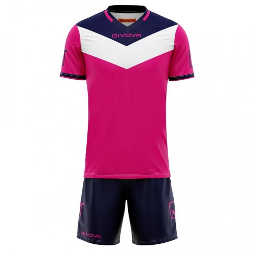 Kit campo fluo interlock Fuxia Fluo/Blu