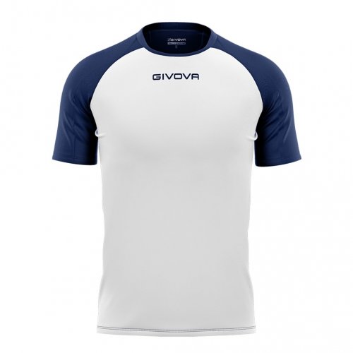 T-shirt capo Interlock Bianco/Blu