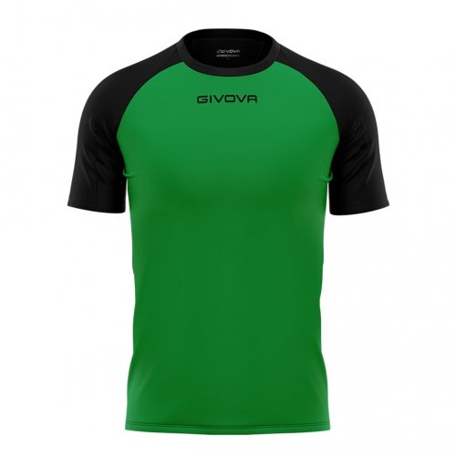 T-shirt capo Interlock Verde/Nero