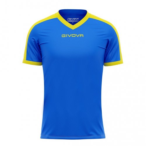 T-Shirt interlock revolution Azzurro/Giallo