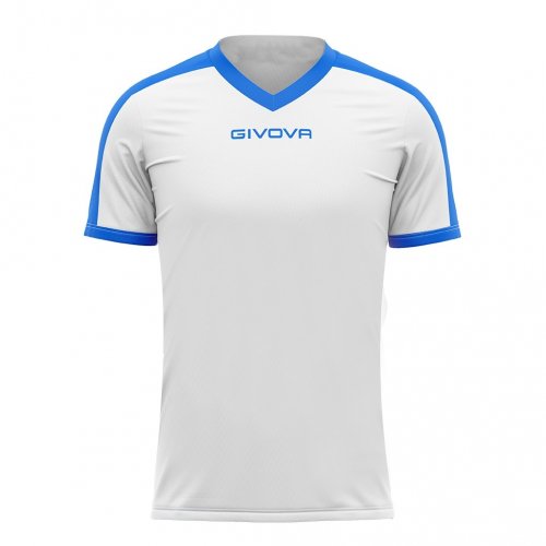 T-Shirt interlock revolution Bianco/Azzurro