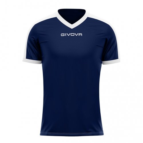 T-Shirt interlock revolution Blu/Bianco