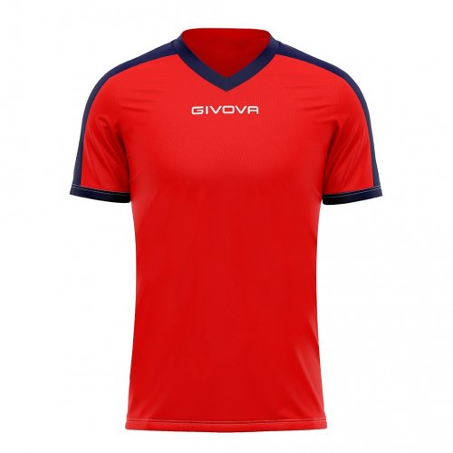 T-Shirt interlock revolution Rosso/Blu