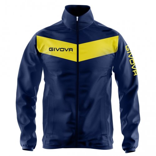 Rain jacket Scudo con mesh Blu/Giallo