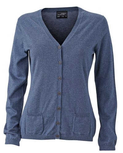 Ladies' Cardigan Denim-Melange