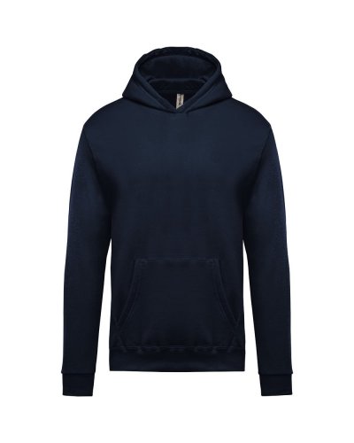Felpa bambino con cappuccio foderato Navy