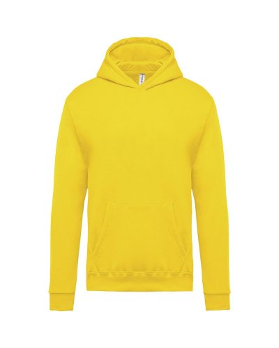 Felpa bambino con cappuccio foderato Yellow