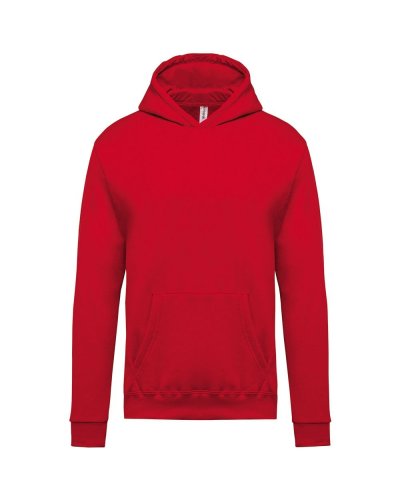 Felpa bambino con cappuccio foderato Red