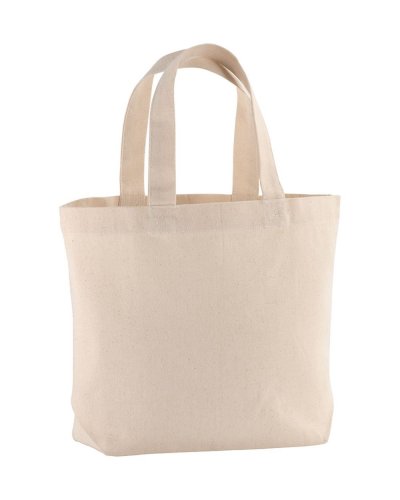 Shopper in cotone con soffietto da 120 gr Naturale