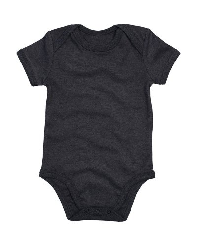 Baby Bodysuit Charcoal Grey Melange Organic