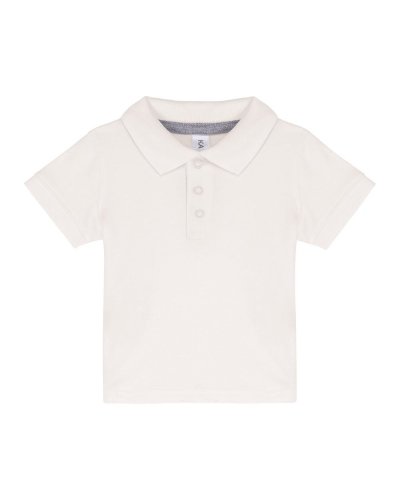 Polo neonato maniche corte White