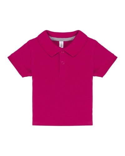 Polo neonato maniche corte Fuchsia
