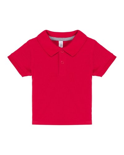 Polo neonato maniche corte Red