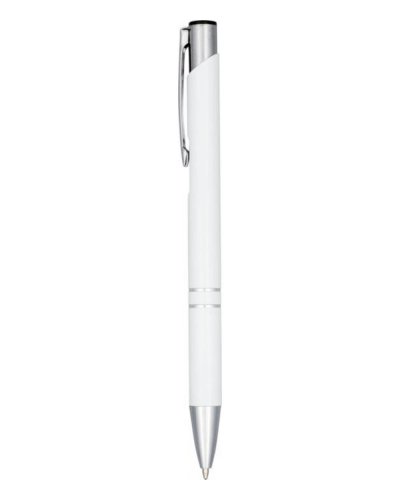 Penna a sfera anodizzata Moneta Bianco