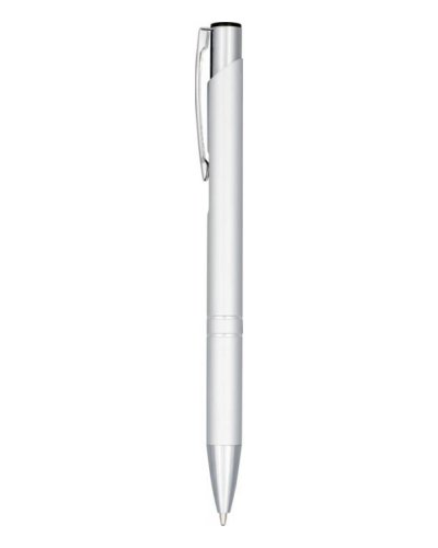 Penna a sfera anodizzata Moneta Argento