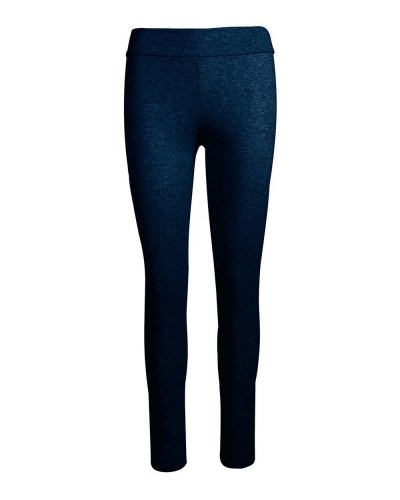 Nuovo Leggings Donna Blu Navy
