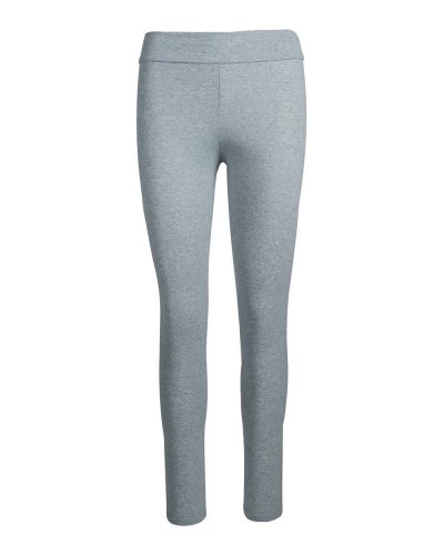 Nuovo Leggings Donna Grigio Melange