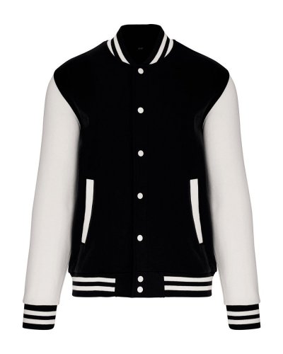 Giubbotto in felpa Teddy unisex Black / White