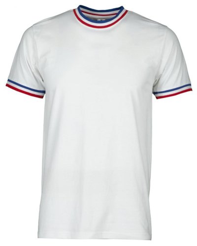 T-shirt da uomo girocollo tricolore