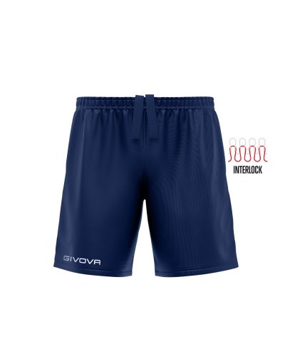 Pantaloncino Capo interlock Blu