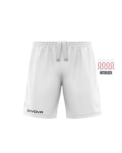 Pantaloncino Capo interlock Bianco