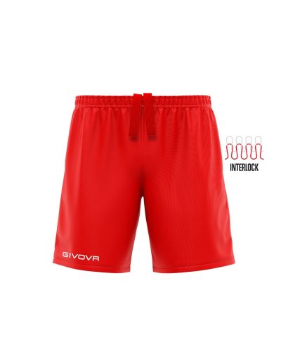 Pantaloncino Capo interlock Rosso