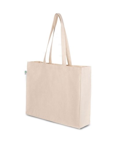 Borsa shopping in cotone canvas organico