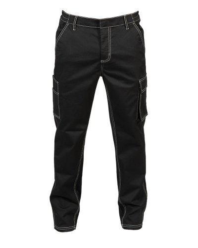 Pantalone multitasche Vigo Stretch Man Black