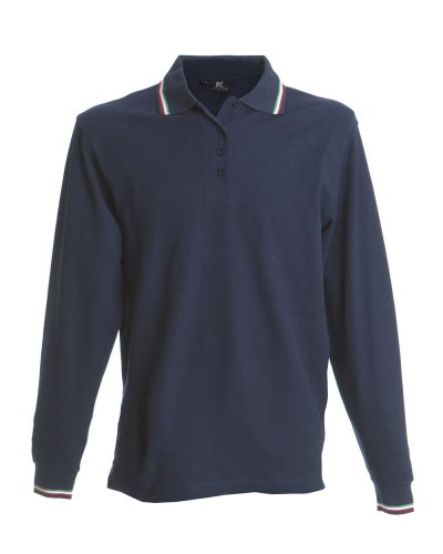 Polo donna manica lunga Savona Navy