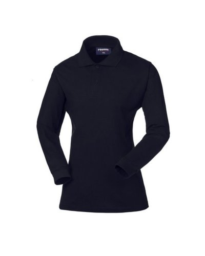 Polo donna Lizard manica lunga Blu