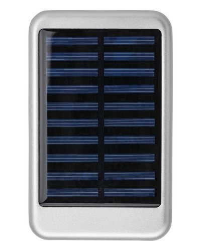 Power Bank solare in alluminio 4.000 mAh Drew Argento