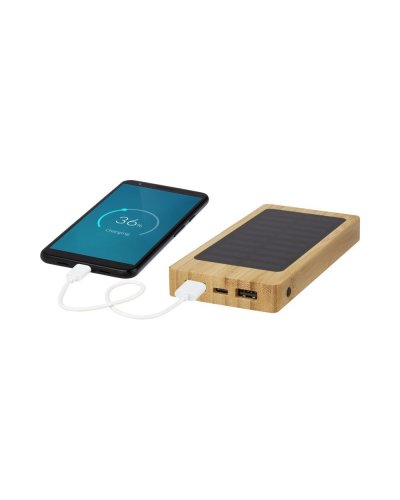 Power bank a energia solare da 8000 mAh in bambù Alata