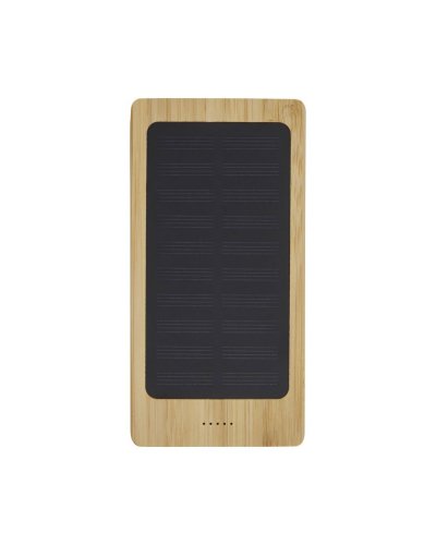 Power bank a energia solare da 8000 mAh in bambù Alata Beige