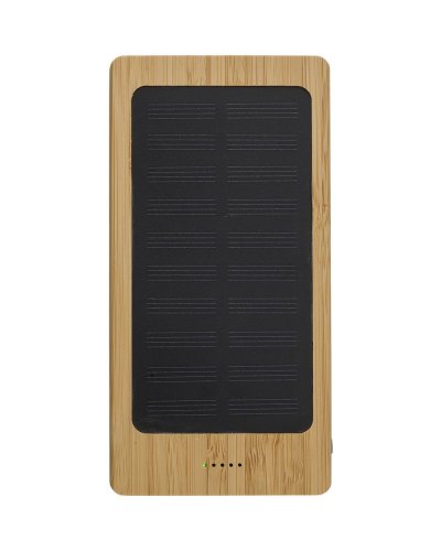 Power Bank solare in bamboo Bamboo