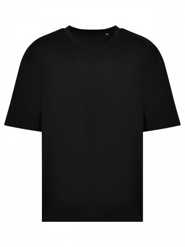 T-shirt a girocollo oversize Deep black