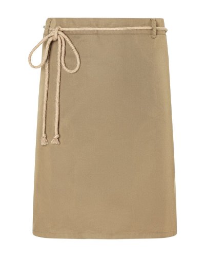 Waist Apron with cords 90 x 55 cm Pebble grey