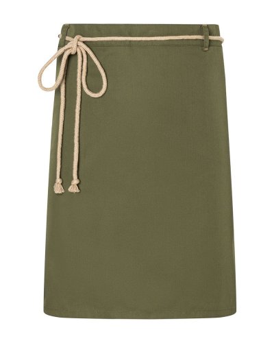Waist Apron with cords 90 x 55 cm Moss Green