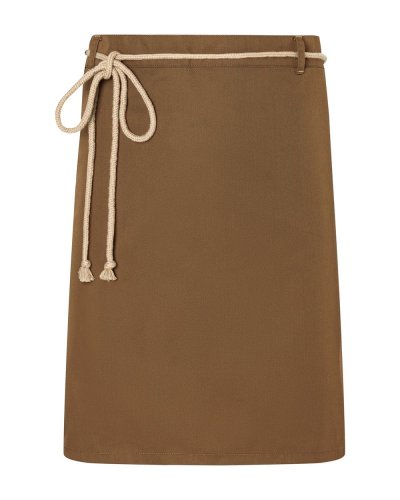Waist Apron with cords 90 x 55 cm Cinnamon