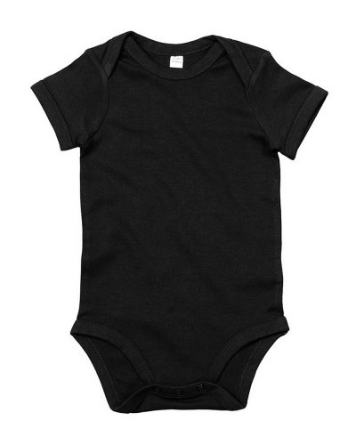 Baby Long Sleeve Kimono Bodysuit Black