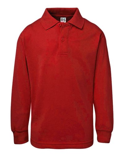 Polo maniche lunghe bambino Red