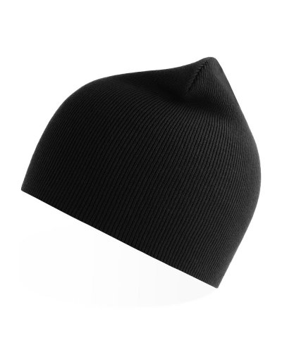 Berretto con maglia a coste fini yala Black