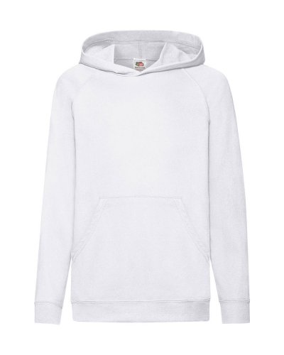 Felpa bambino leggera con cappuccio Bianco