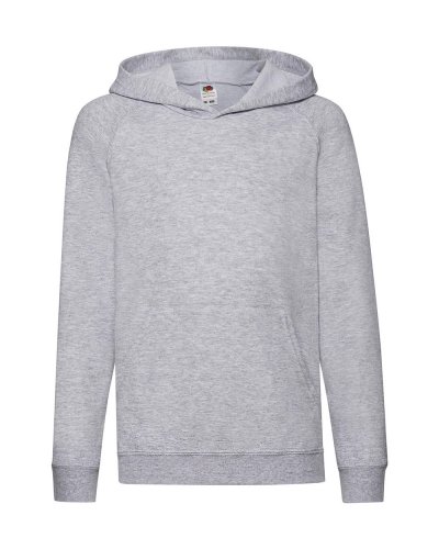 Felpa bambino leggera con cappuccio Heather grey