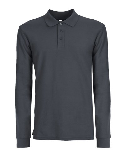 Polo a maniche lunghe set-in Evolution Dark Grey