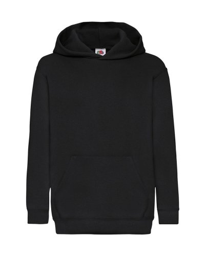 Felpa Kids con cappuccio Hooded Nero