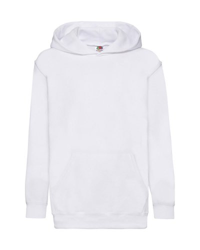 Felpa Kids con cappuccio Hooded Bianco