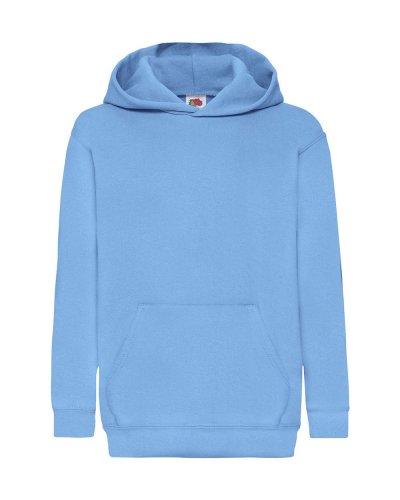 Felpa Kids con cappuccio Hooded Sky blue