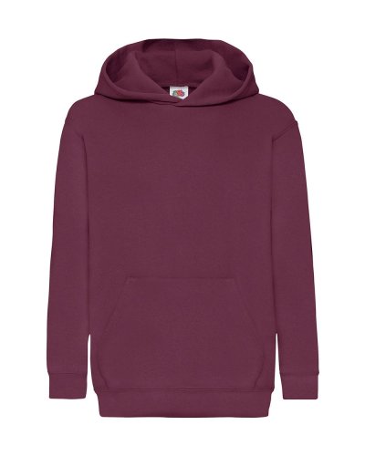 Felpa Kids con cappuccio Hooded Burgundy
