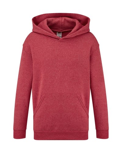 Felpa Kids con cappuccio Hooded Vintage Heather Red
